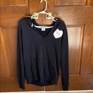 PINK black and white hoodie. Only worn once.